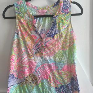 Lilly Pulitzer Tank Top S 100% Cotton